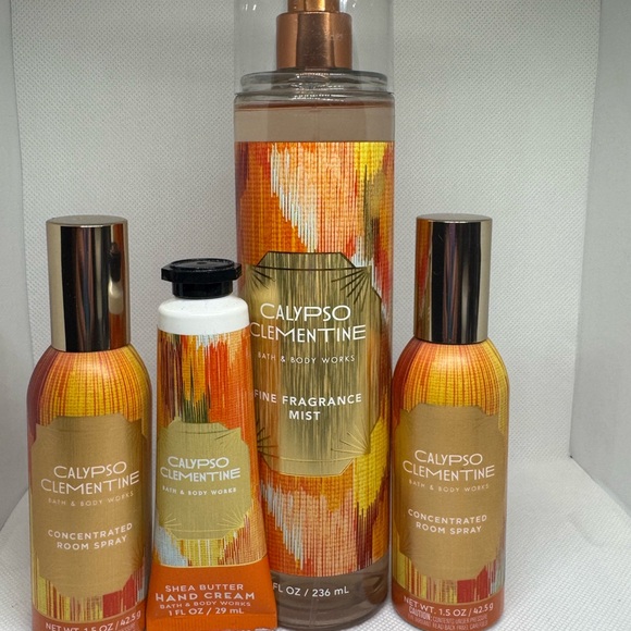 Calypso Clementine Mist, Hand Cream, & Room Spray Set of 4 NWT BBW - Picture 1 of 5